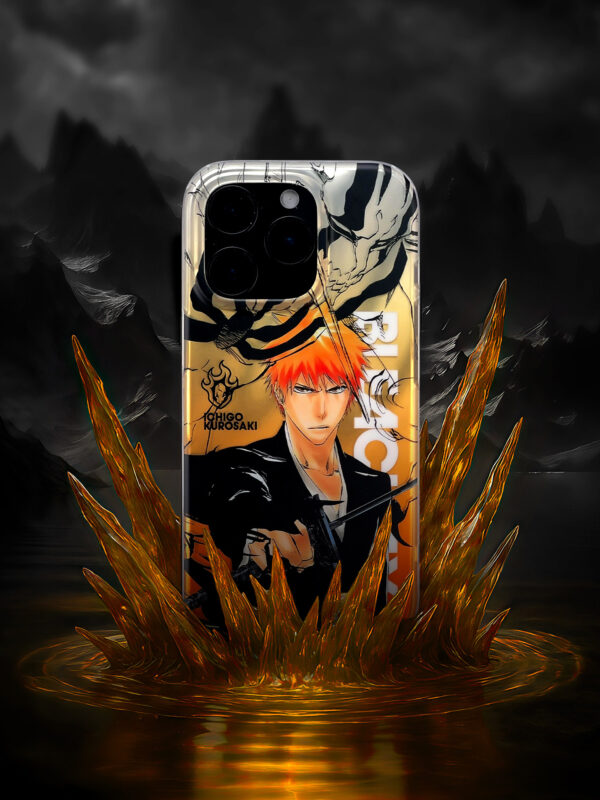 Golden Spirit Reaper - Orange Ember Artistic iPhone Case