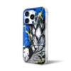 Electric Blue Saiyan Prince - Hand-Drawn Sketch Art iPhone Case