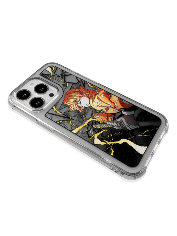 Thunderbolt Swordsman - Yellow Lighting Sketch Art iPhone Case
