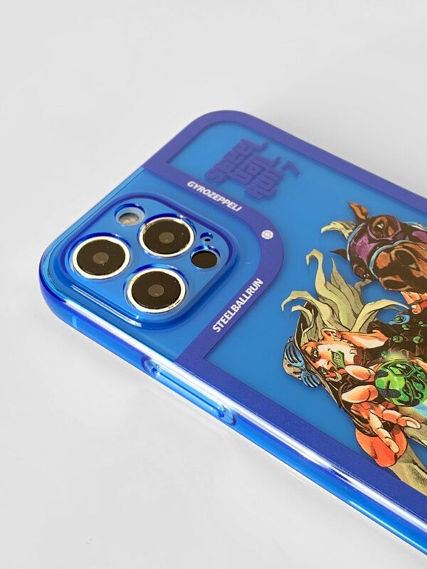 Steel Ball Racer - Electric Blue Metallic Art iPhone Case