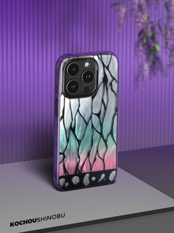 Purple Gradient Butterfly Wing - Artistic Pattern Texture iPhone Case