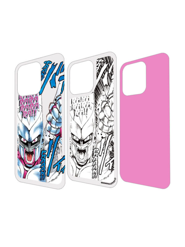 Neon Pink Manga Combat - Electric Blue Punch Aesthetic iPhone Case