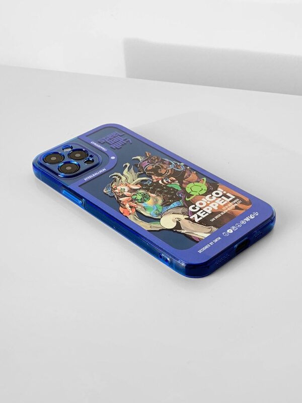 Steel Ball Racer - Electric Blue Metallic Art iPhone Case