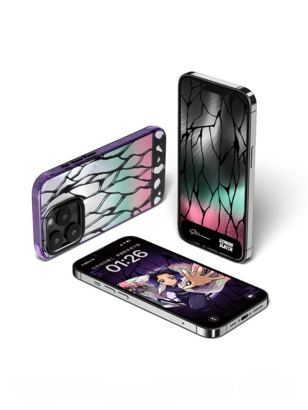 Purple Gradient Butterfly Wing - Artistic Pattern Texture iPhone Case