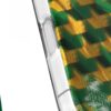 Green and Yellow Geometric Cube - 3D Mosaic Pattern Art iPhone Case