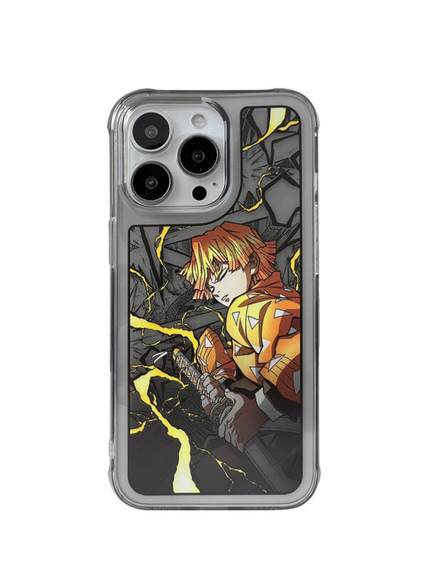 Thunderbolt Swordsman - Yellow Lighting Sketch Art iPhone Case