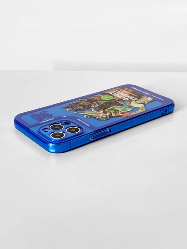 Steel Ball Racer - Electric Blue Metallic Art iPhone Case