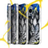 Electric Blue Saiyan Prince - Hand-Drawn Sketch Art iPhone Case