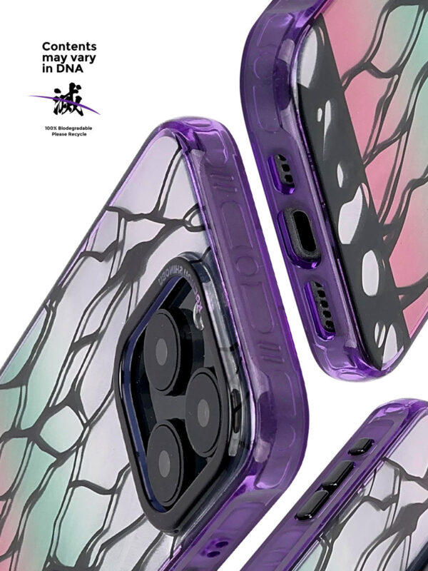 Purple Gradient Butterfly Wing - Artistic Pattern Texture iPhone Case