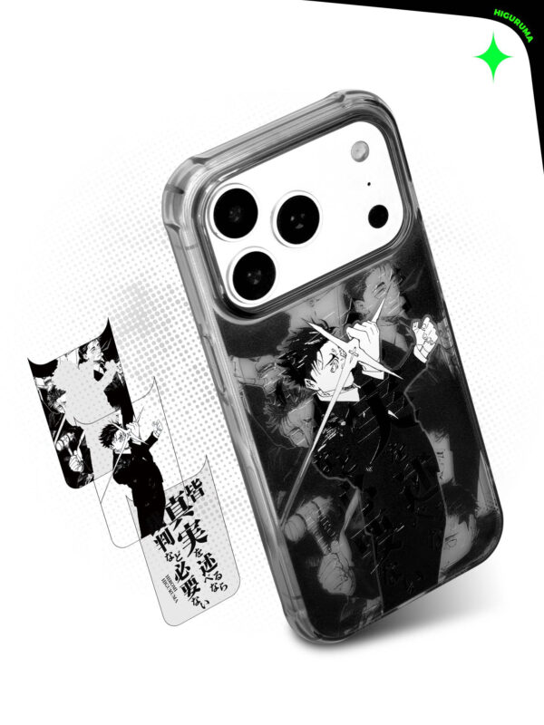 Justice Lawyer Sketch - Monochrome Manga Panel Aesthetic iPhone Case