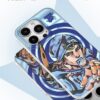 Spinning Star Jockey - Blue Spiral Aesthetic Art iPhone Case
