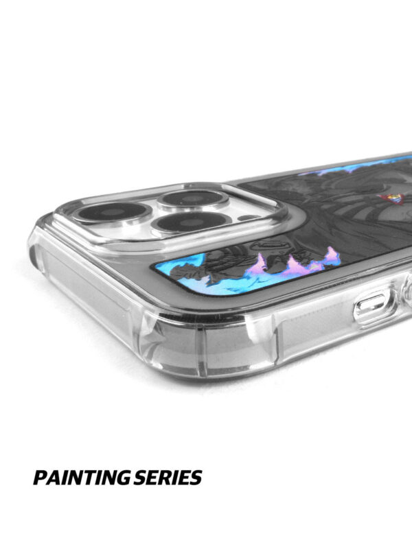 Blue Flame Tattoo Warrior - Premium Artistic iPhone Case