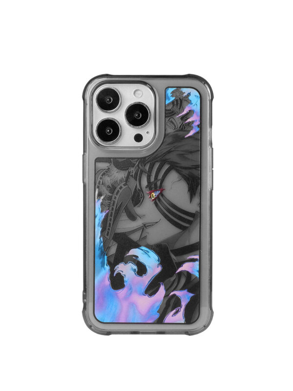 Blue Flame Tattoo Warrior - Premium Artistic iPhone Case