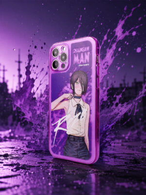 ChatGPT Image 2026年5月18日 16_06_08 Violet Splatter - Grunge Choker Street iPhone Case