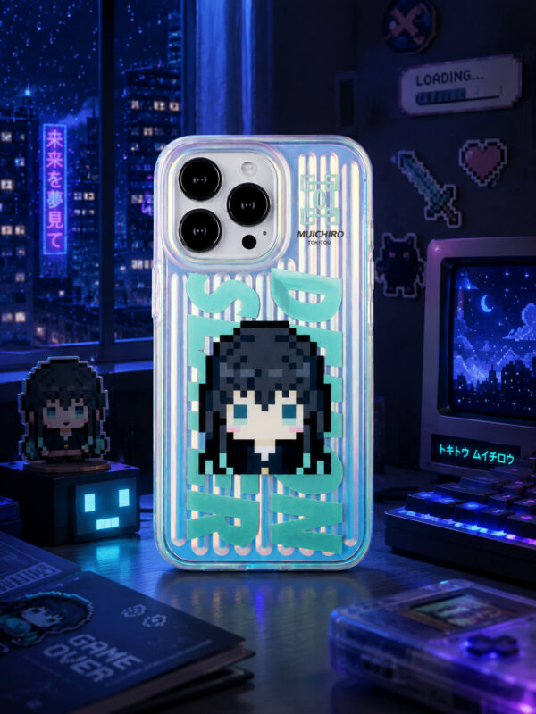 Cloud Walker - Ethereal Pixel Portrait iPhone Case