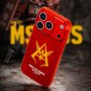 Crimson Red Tactical Winged Emblem iPhone Case Crimson Red Tactical Winged Emblem iPhone Case