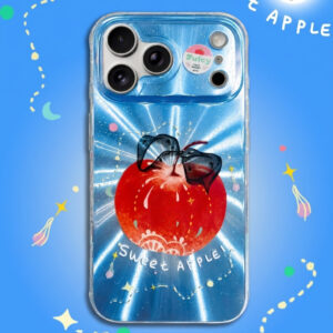 Sunburst Electric Blue Shimmer Cool Apple iPhone Case