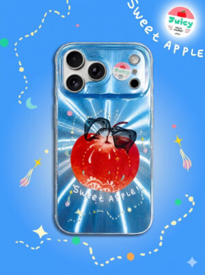 Gemini_Generated_Image_1d0f2r1d0f2r1d0f Sunburst Electric Blue Shimmer Cool Apple iPhone Case