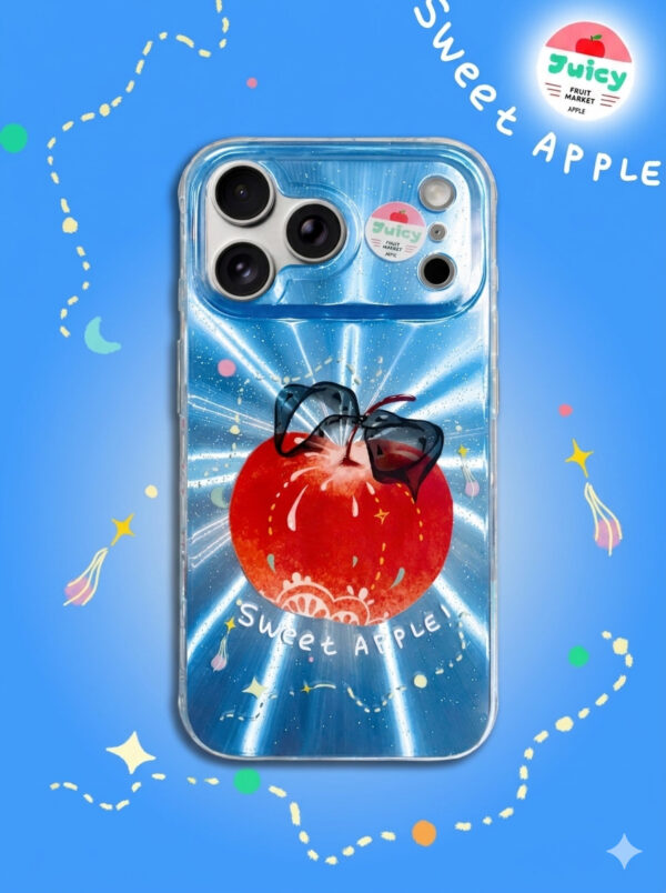 Sunburst Electric Blue Shimmer Cool Apple iPhone Case