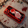 Crimson Control - Industrial Typography Splatter iPhone Case