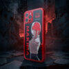 Crimson Control - Industrial Typography Splatter iPhone Case