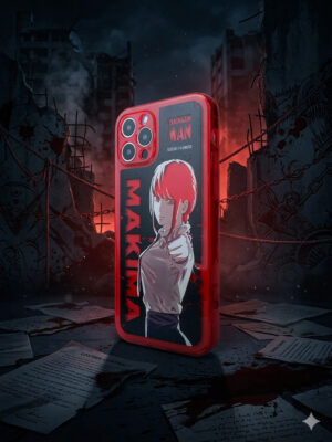Crimson Control - Industrial Typography Splatter iPhone Case