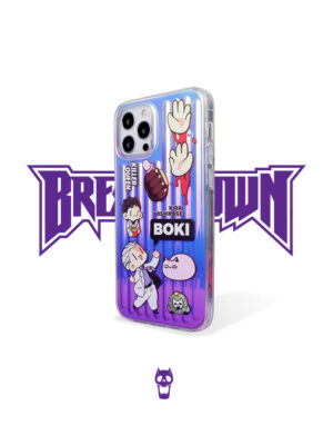Holographic Laser Surreal Cartoon Sticker iPhone Case