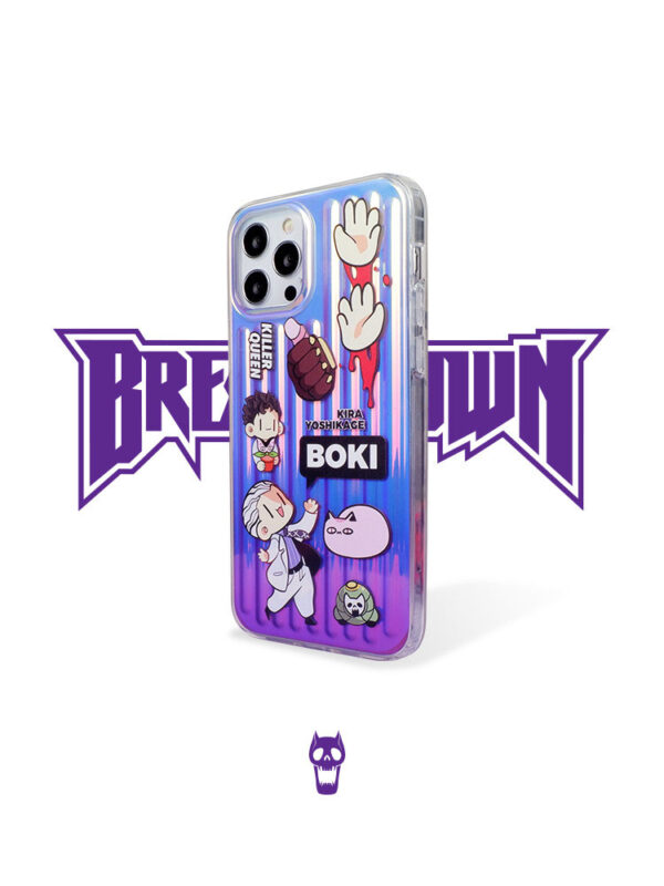 Holographic Laser Surreal Cartoon Sticker iPhone Case