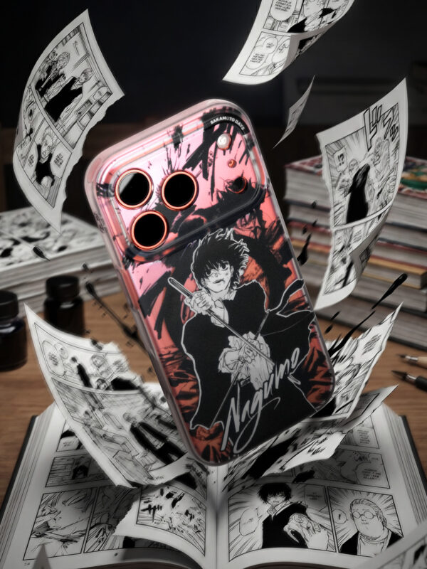 Ink Splatter Coral Pink Street Goth iPhone Case