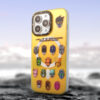 Tactical Helmet Collage Metallic Yellow - Aesthetic iPhone Case