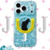 Turquoise Pearl Stallion Horseshoe Starry Pattern for iPhone