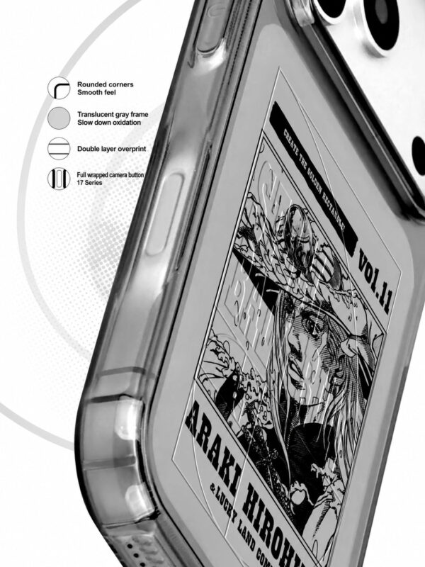 Monochrome Manga Panel Turbulent Wave Portrait iPhone Case