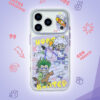 Green & Silver Duo - Purple Graffiti Street Art iPhone Case