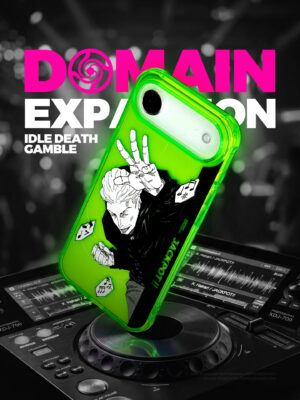 Acid Jackpot - Neon Manga Transparency iPhone Case