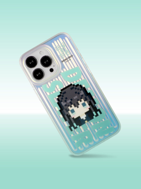 Cloud Walker - Ethereal Pixel Portrait iPhone Case