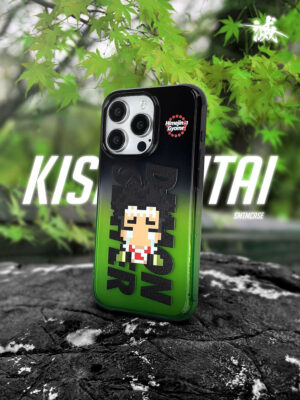 主图-01 Moss Gradient - Retro 8-Bit Monk iPhone Case