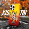 Solar Blaze - Hand-Drawn Flame Gradient iPhone Case