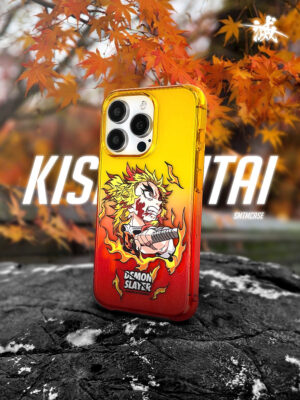 Solar Blaze - Hand-Drawn Flame Gradient iPhone Case