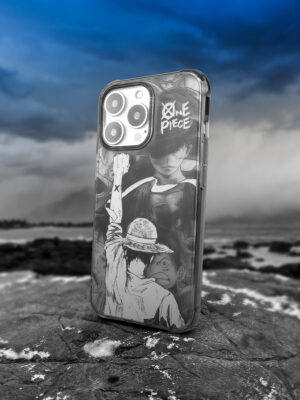 主图-01 Monochromatic Manga Line Art Pirate Rebellion iPhone Case