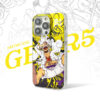 Vibrant Yellow Explosive Manga Laughing Chaos iPhone Case