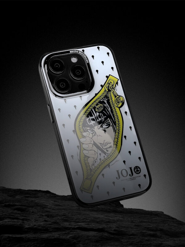 White Gold Zipper Reveal Teardrop Pattern iPhone Case