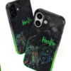 Toxic Swamp Grunge - Neon Green Graffit Sketch iPhone Case