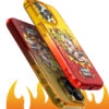 Solar Blaze - Hand-Drawn Flame Gradient iPhone Case