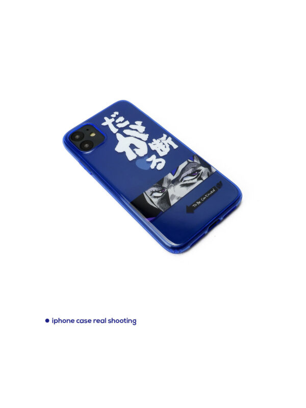 Deep Royal Bold Calligraphy Intense Gaze Eyes iPhone Case