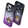Dark Purple Ombre Retro Pixel Cowboy iPhone Case