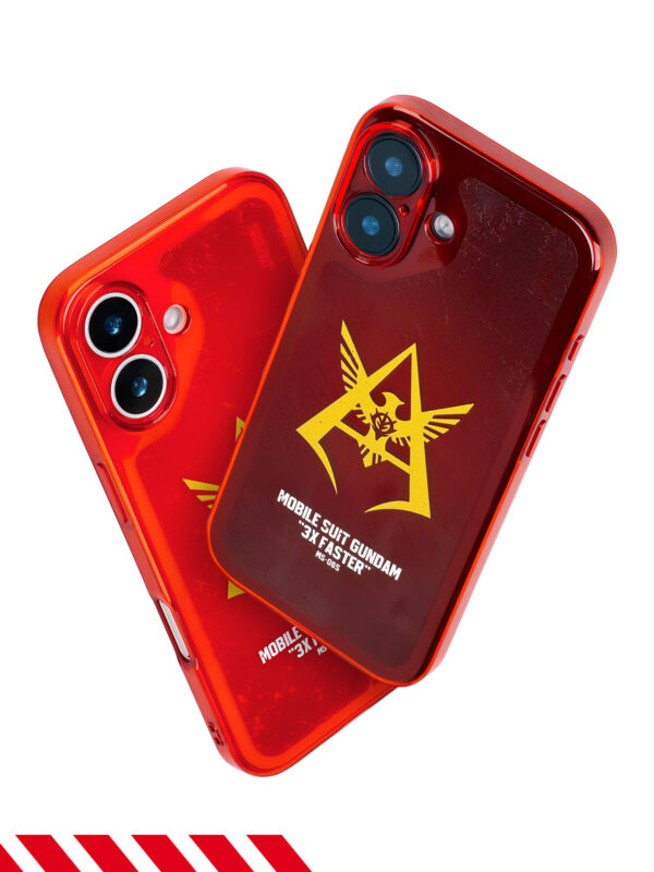 主图-02 Crimson Red Tactical Winged Emblem iPhone Case
