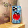 Sunburst Electric Blue Shimmer Cool Apple iPhone Case