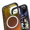 The Infinite Spin - Collage Noir iPhone Case