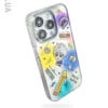 Neon Cyberpunk Sketch Brushed Silver Lightning for iPhone