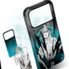 Electric Volt - Cyan Splatter iPhone Case